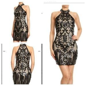 Detailed Black Dress